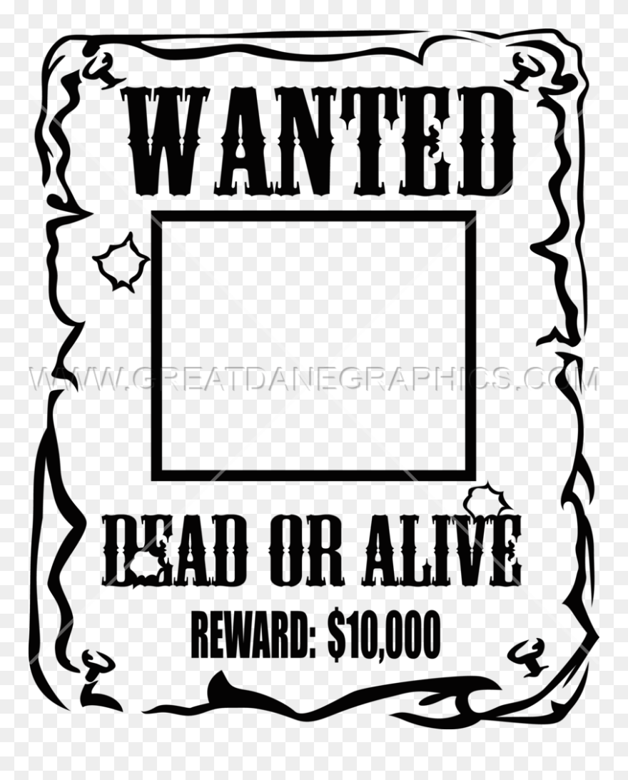 Wanted Production Ready Artwork - Wanted Poster Svg Clipart