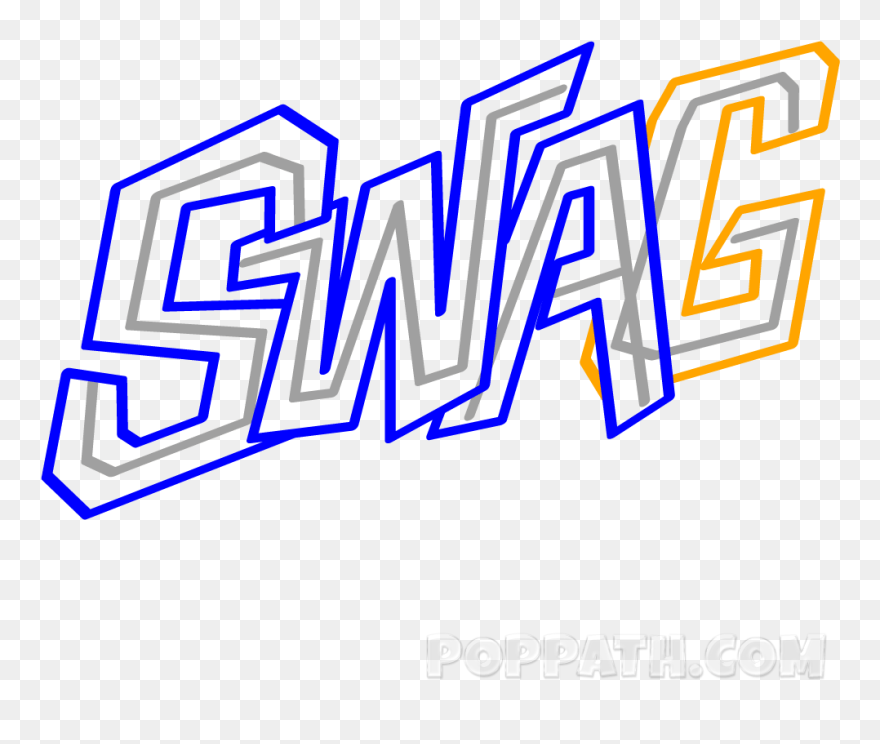 Graffiti Drawing Word Art - Swag Word Png Clipart