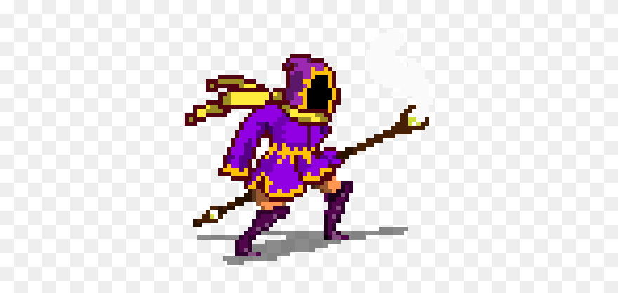 Mage Pixel Art Clipart