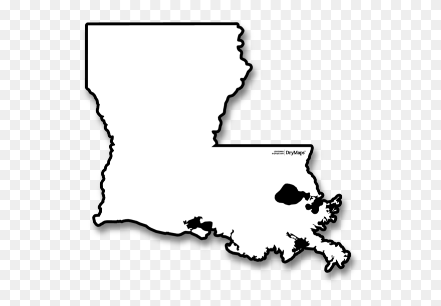 Louisiana - Map Of Where Madam Cj Walker Was Born Clipart