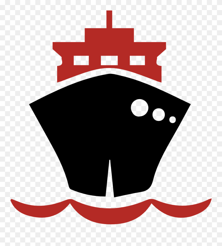 On The Desktop - Logo Cruise Ship Red Clipart