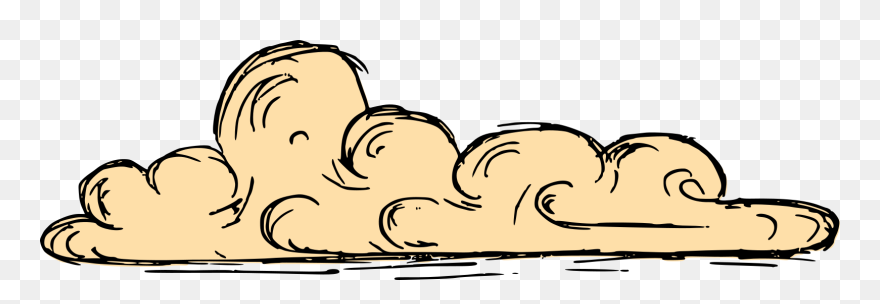 Vintage Cloud Drawing 2 Clipart