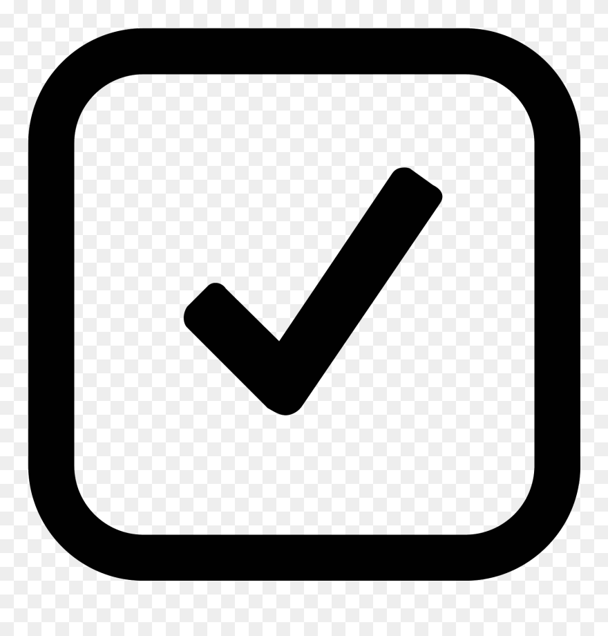 Checkmark Svg Square Transparent & Png Clipart Free - Checkbox Png X