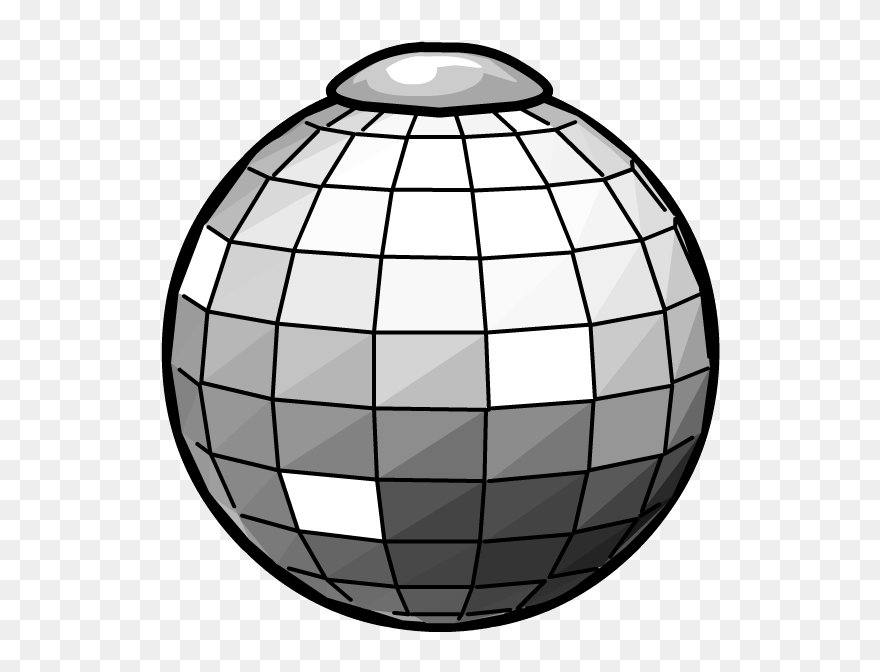 Transparent Penguin Sphere Line Circle Clipart For - Clip Art Disco Ball - Png Download