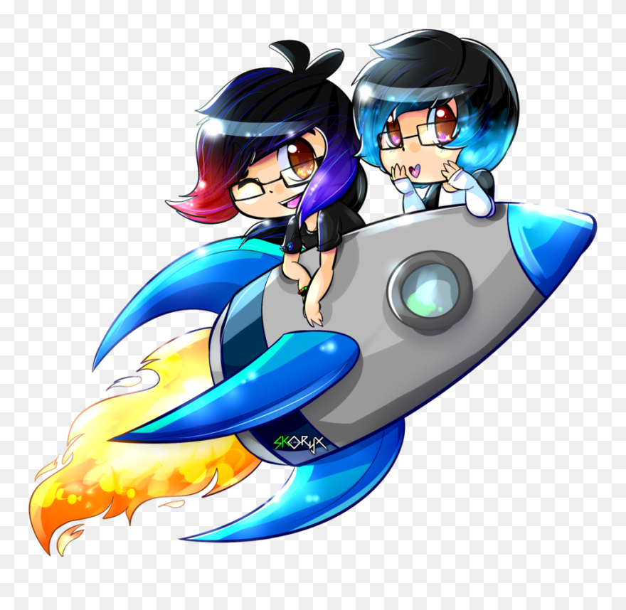 Transparent Rocket Ship Clipart - Rocket Ship Drawing Anime - Png Download