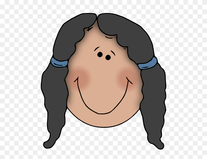 Girl Face Clipart - Png Download