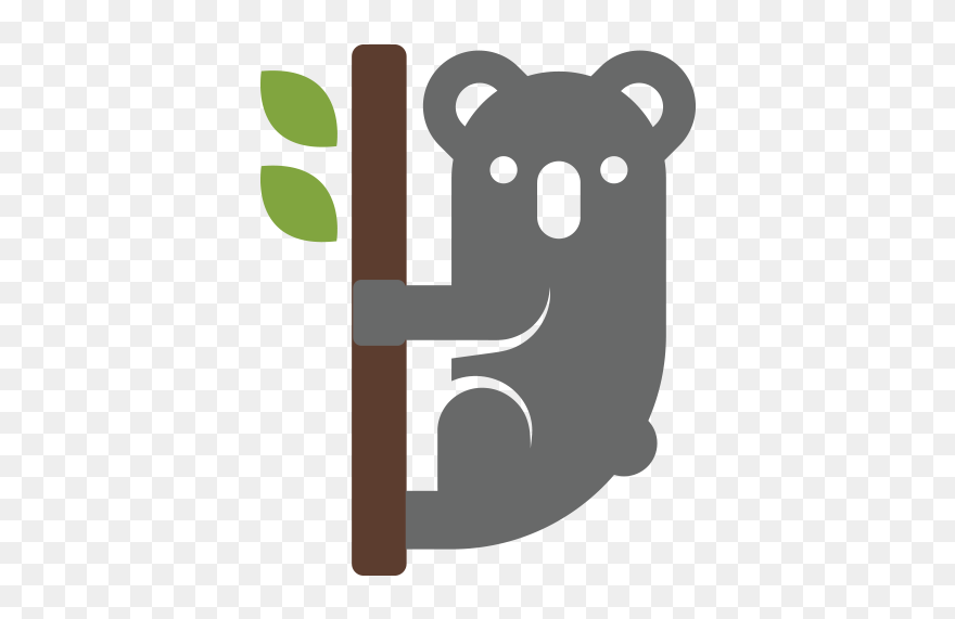 Habitat Restoration Grants - Vektor Hitam Putih Koala Clipart
