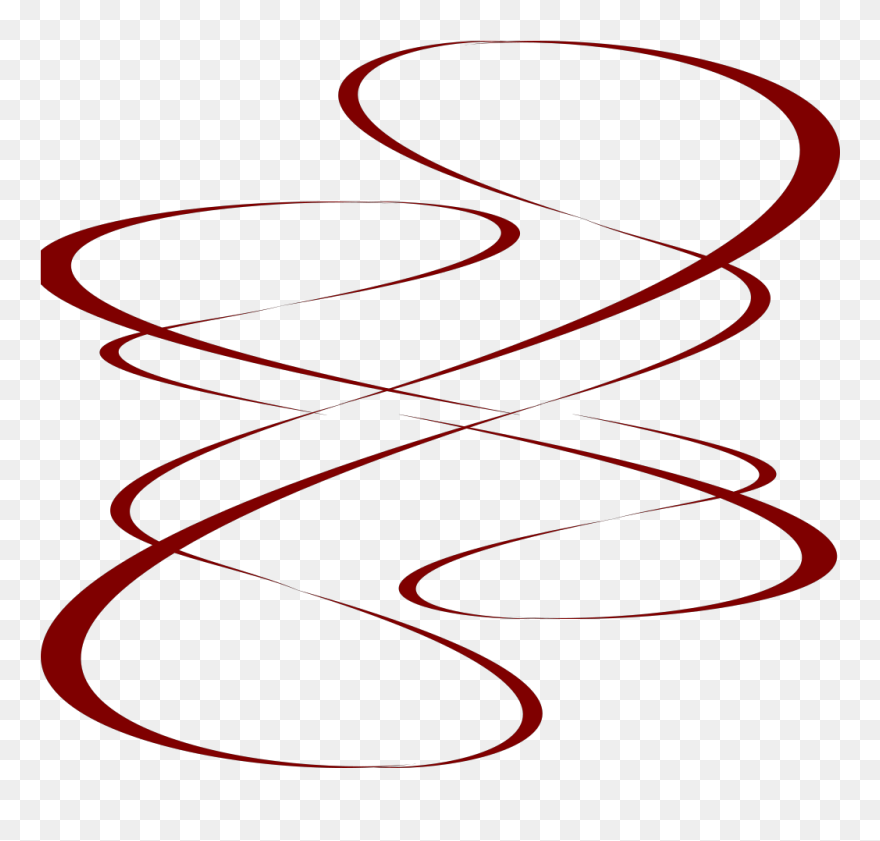 Curve Brown Svg Clip Arts - Fancy Lines Clip Art - Png Download