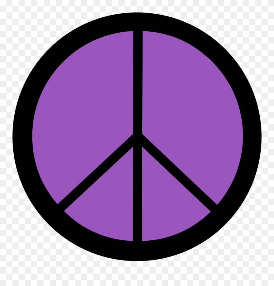 Lilac Peace Symbol 12 Dweeb Peacesymbol - African American Art Symbolism Clipart
