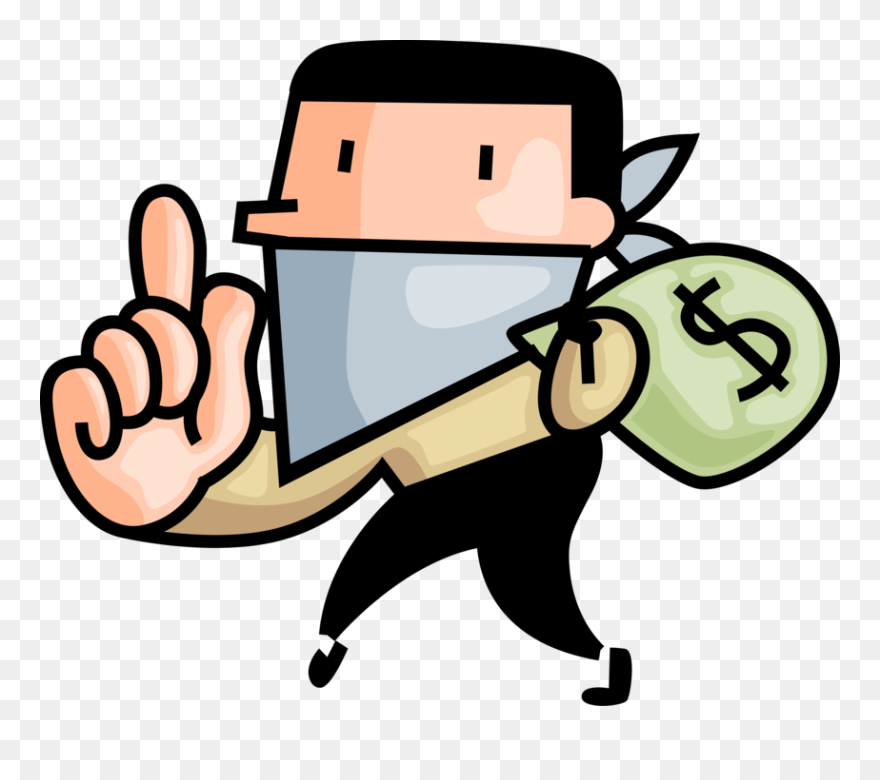 Transparent Robber Png - Bank Robber Clip Art