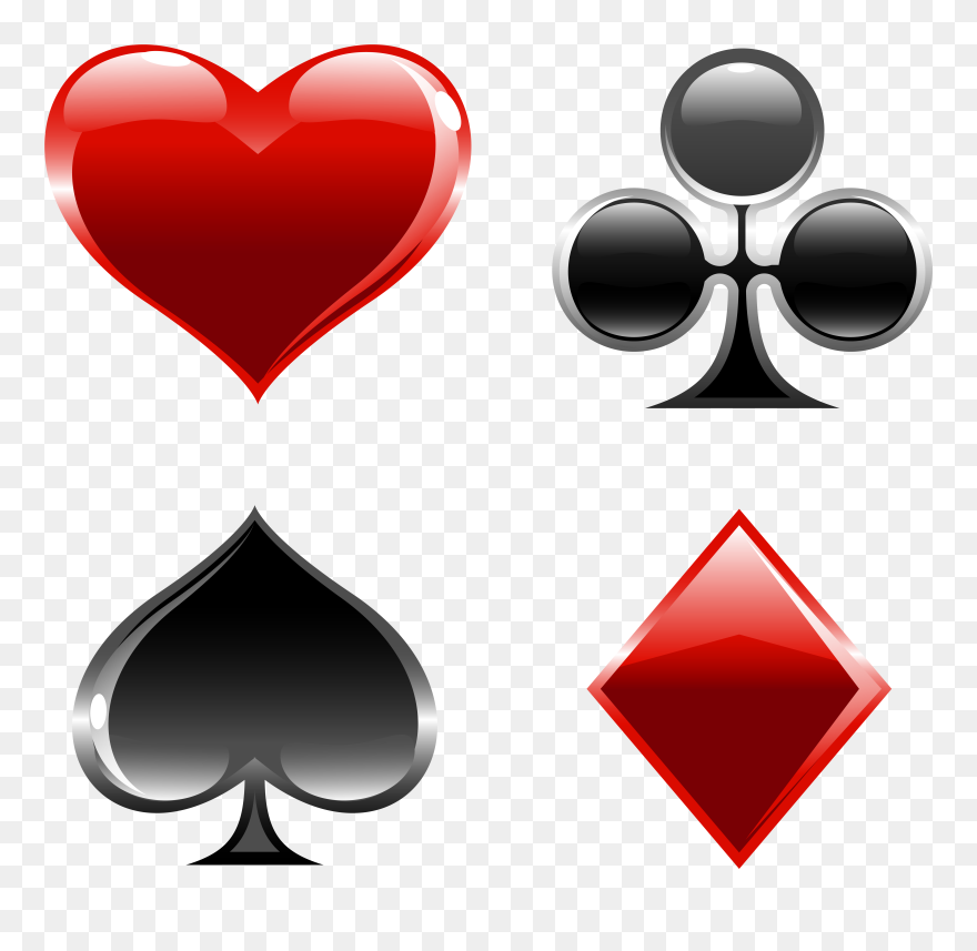 Cards Suits Png Clipart - Playing Cards Suits Png Transparent Png