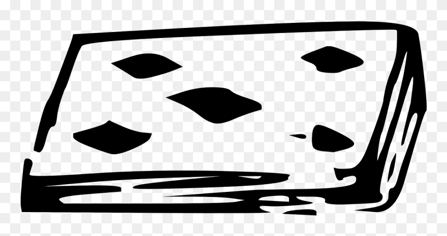 Clipart Image Of Cards Game Black And White - Png Download