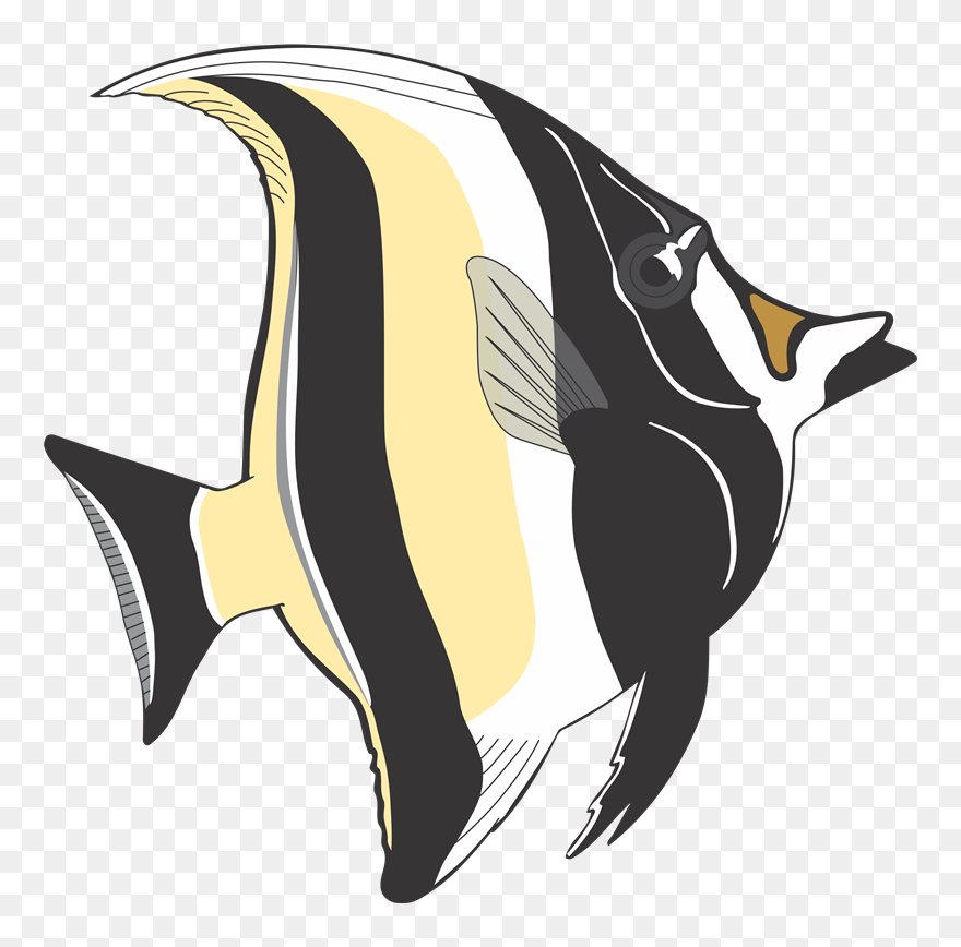Angelfish Tropical Fish Clip Art - Angel Fish Pictures Cartoon - Png Download