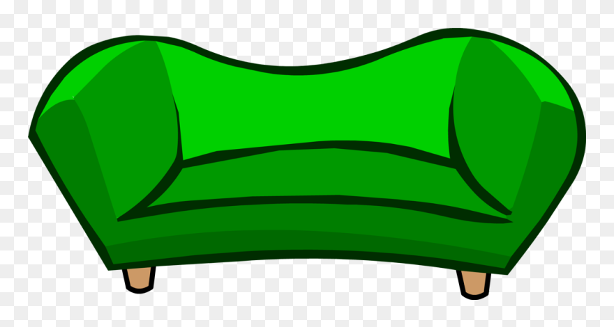 Green Couch - Clipart Couch Png Transparent Png