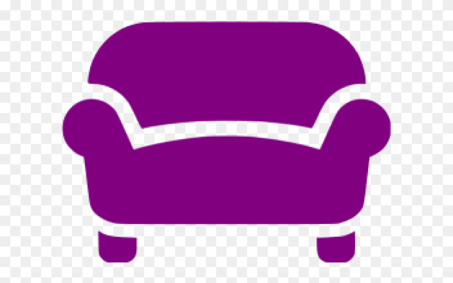 Purple Sofa Clipart - Png Download