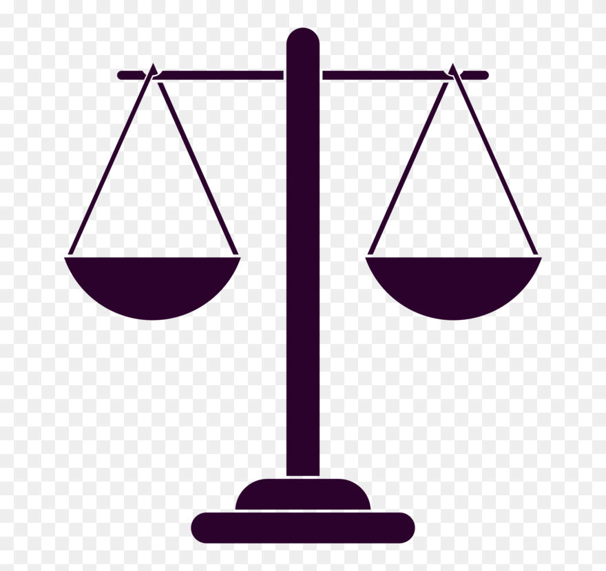 Transparent Scales Clipart Free - Transparent Background Scales Of Justice Png