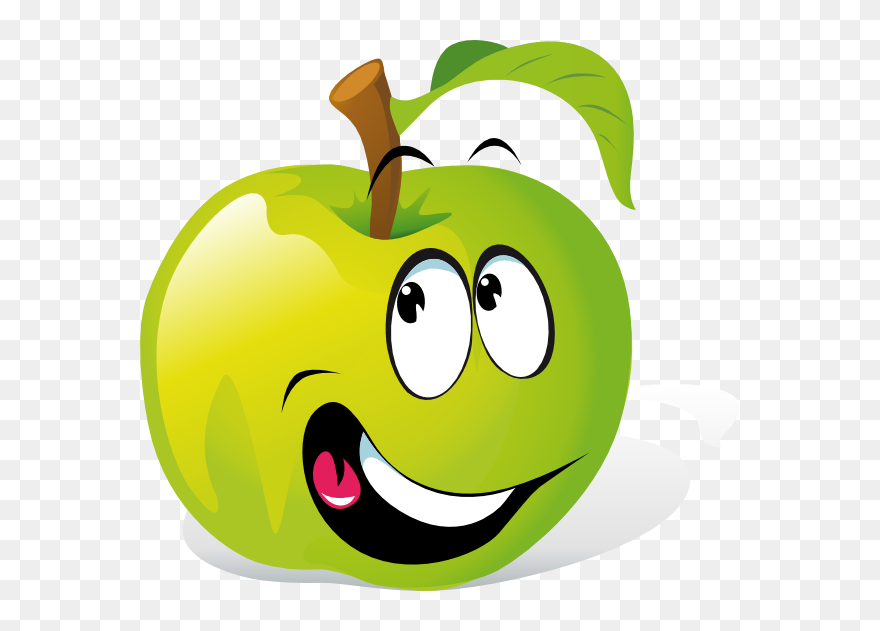 Cartoon Apple Png, Svg Clip Art For Web - Green Apple For Kids Transparent Png
