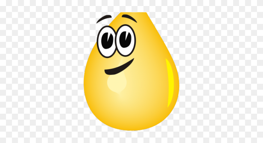 Water Droplets Clipart Oil Drop - Smiley - Png Download