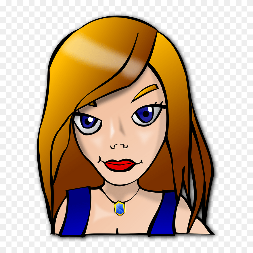 People Faces Girl Clipart - Clipart People Faces - Png Download
