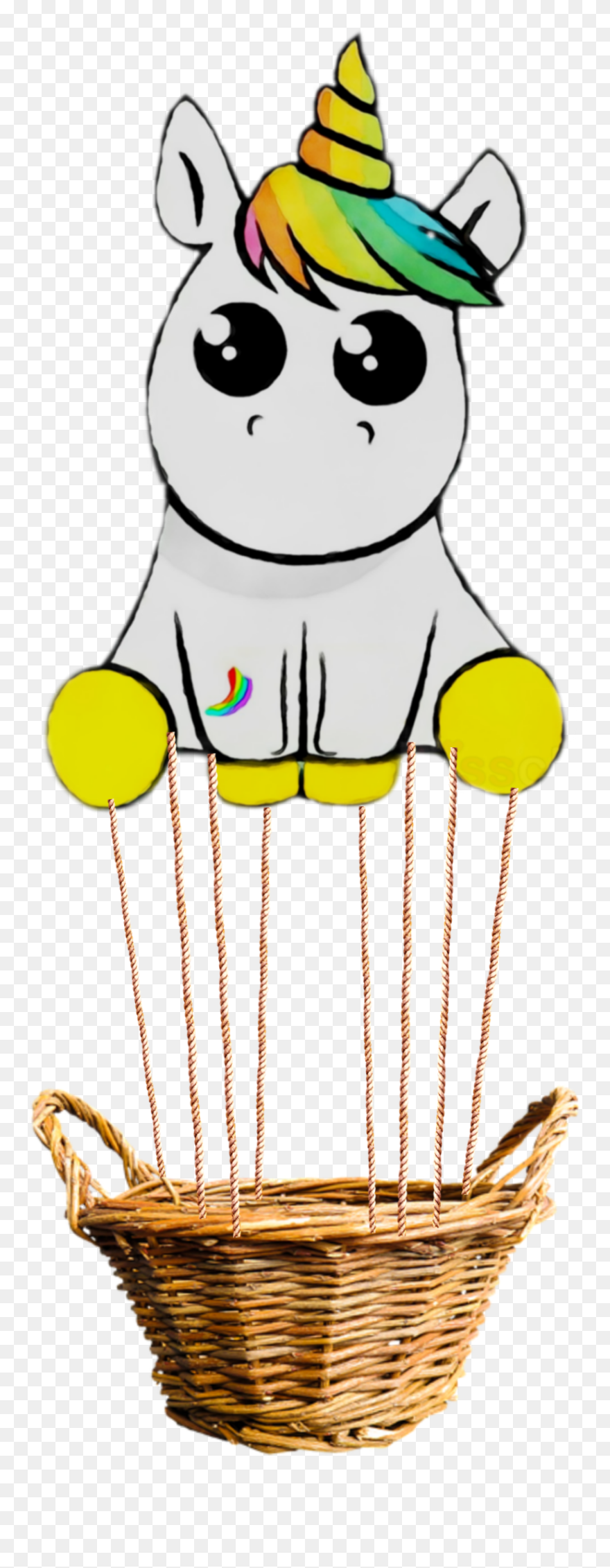 ##balloon #unicorn - Cartoon Clipart