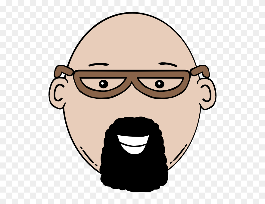 Bald Head Clipart Black And White - Png Download