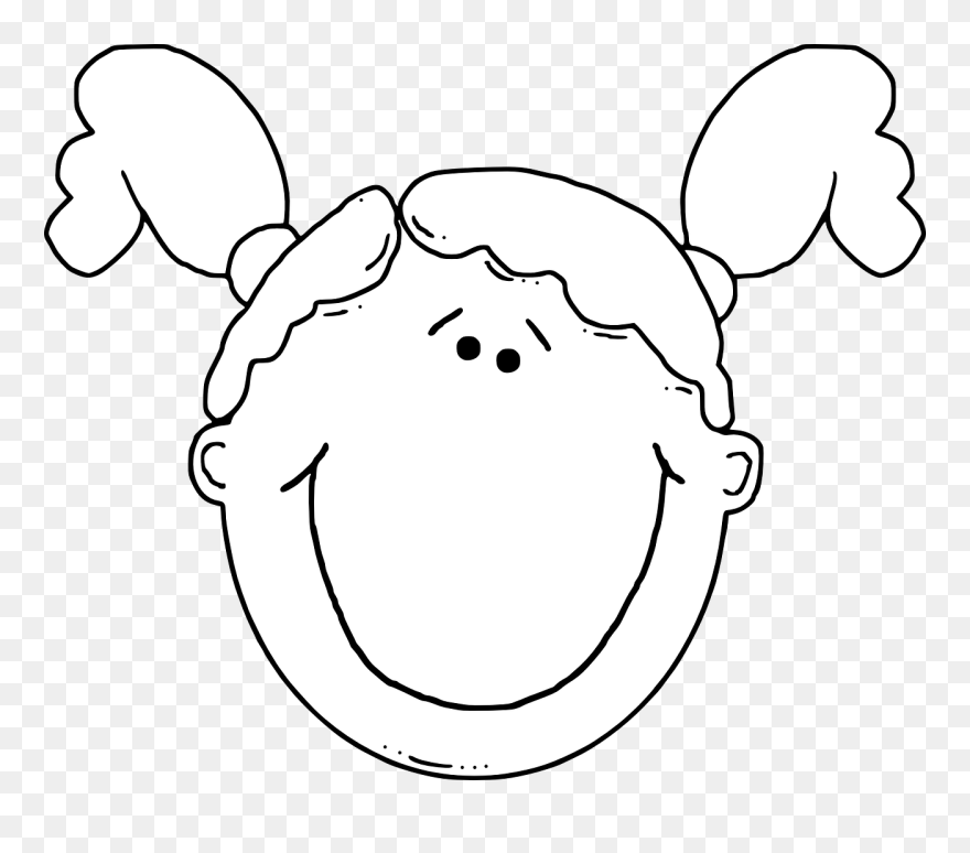 Girl Kid Face Free Photo - Girl Face Clip Art - Png Download