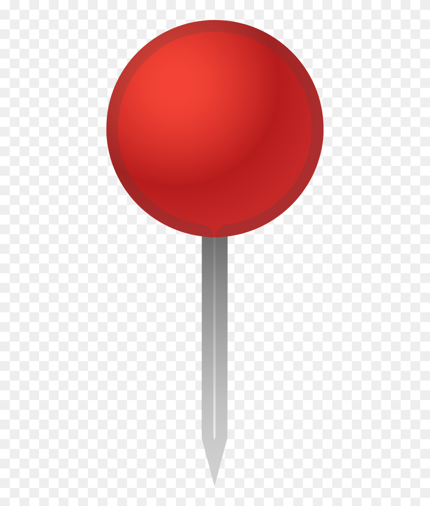 Round Pushpin Icon - Circle Clipart