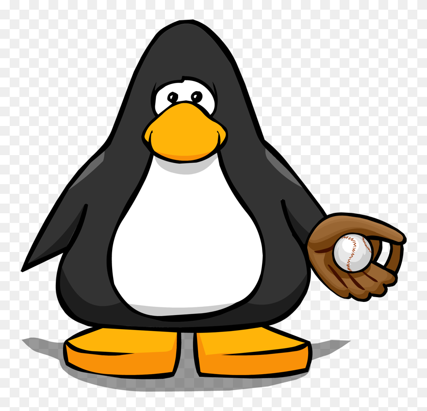 Baseball Glove From A Player Card - Club Penguin Purple Belt Clipart