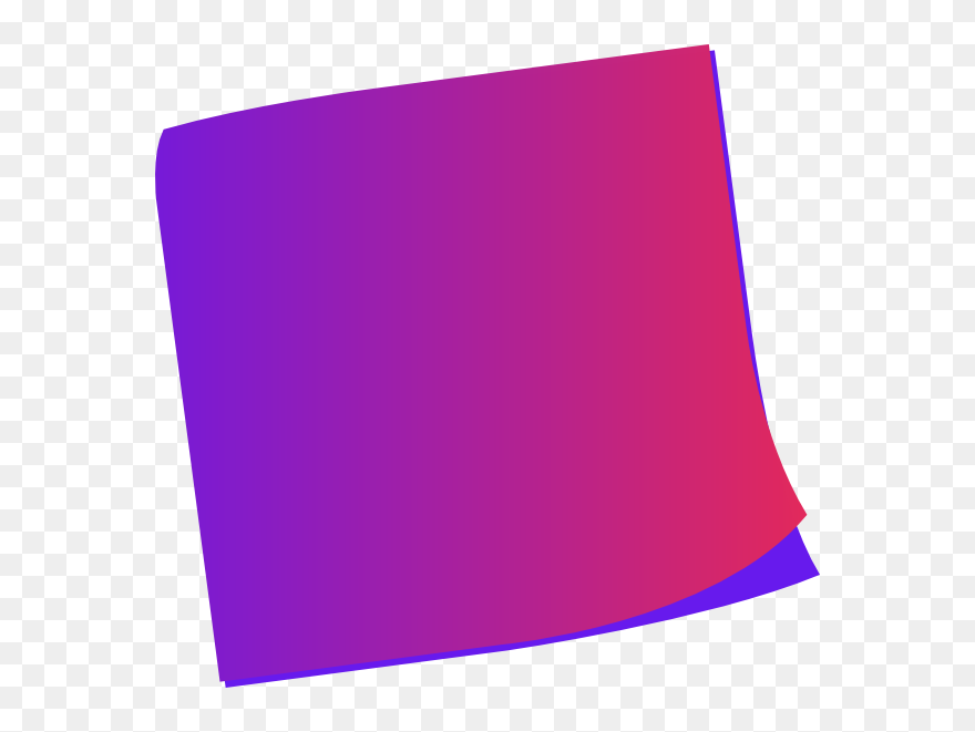 Blue Red Clip Art - Purple Sticky Note Post It Notes Png Transparent Png