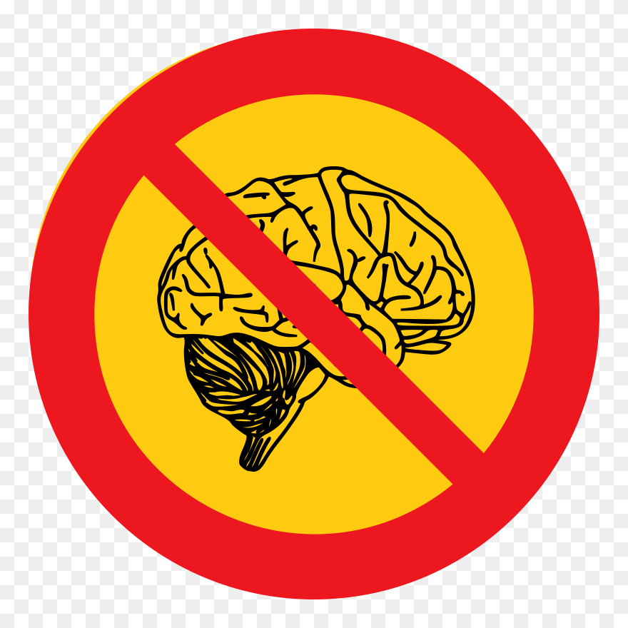 Forbidden Medium Image Png - No Thinking Clipart Transparent Png
