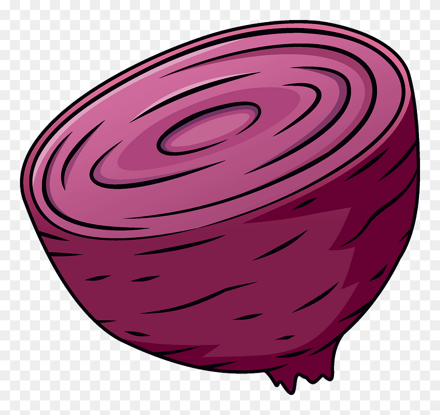 Half Beetroot Clipart - Png Download