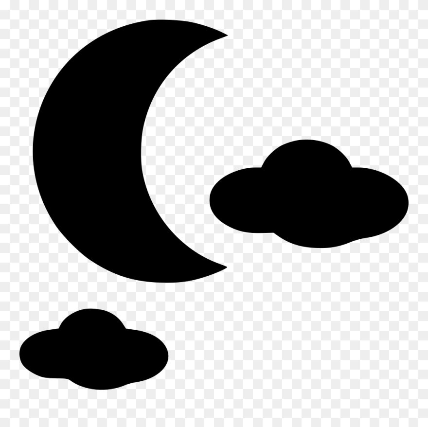 Night Partly Cloudy Clipart