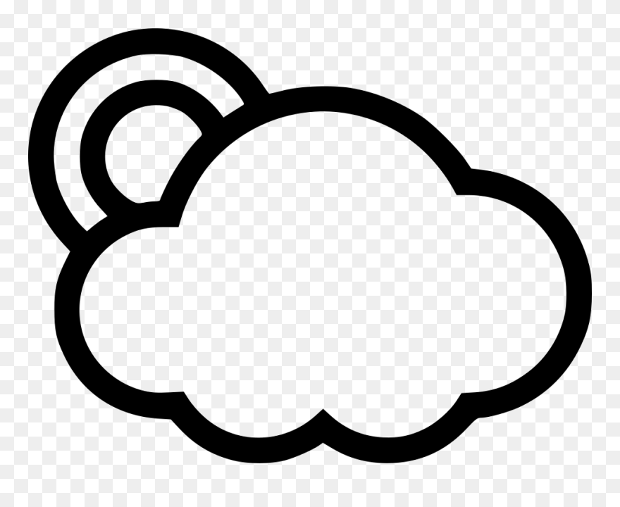 Partly Cloudy - Weather Icon Freezing Rain Clipart