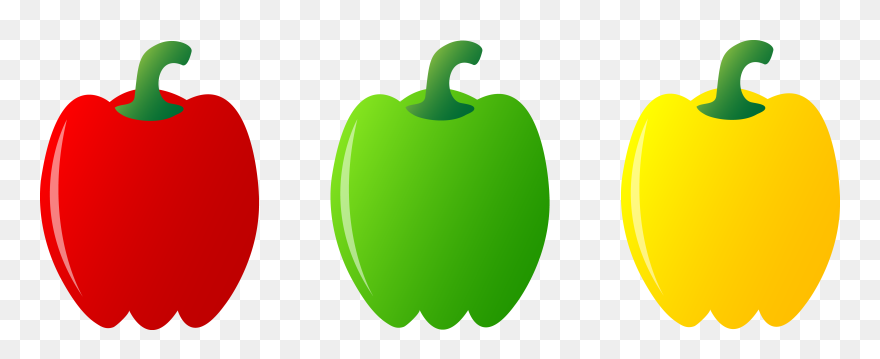 Green Pepper Clipart - Sweet Peppers Clip Art - Png Download