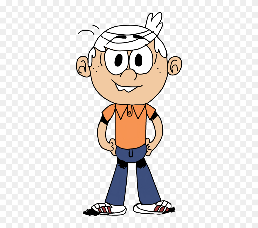 Image Titled How To Draw Lincoln Loud From The Loud - Loud House Lincoln Orange Shirt Clipart