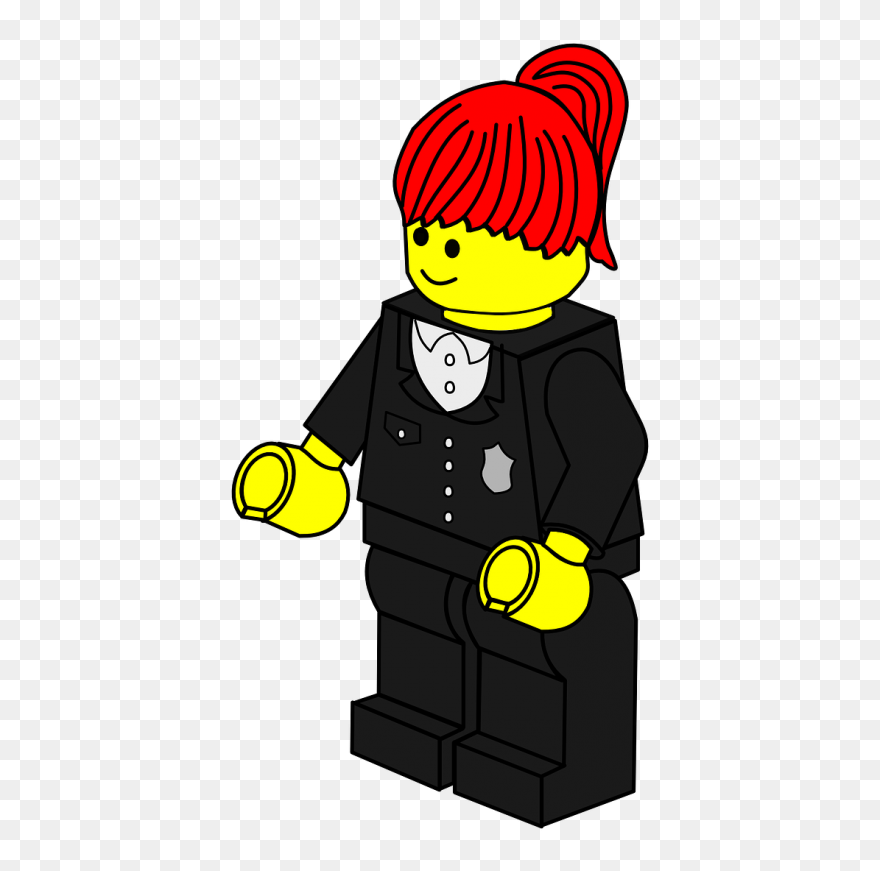 Policewoman Lego Toy - Lego Clipart - Png Download