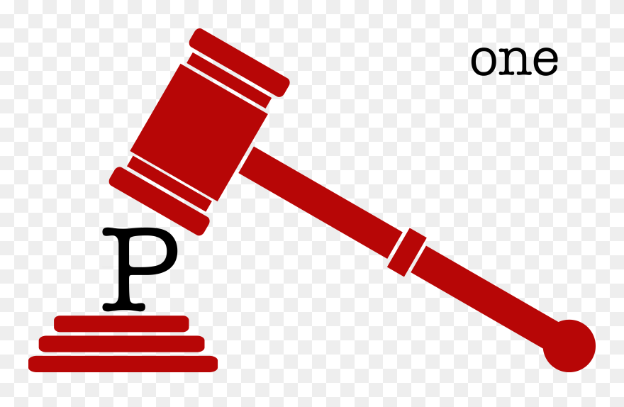 Gavel P One - Transparent Background Gavel Clip Art - Png Download