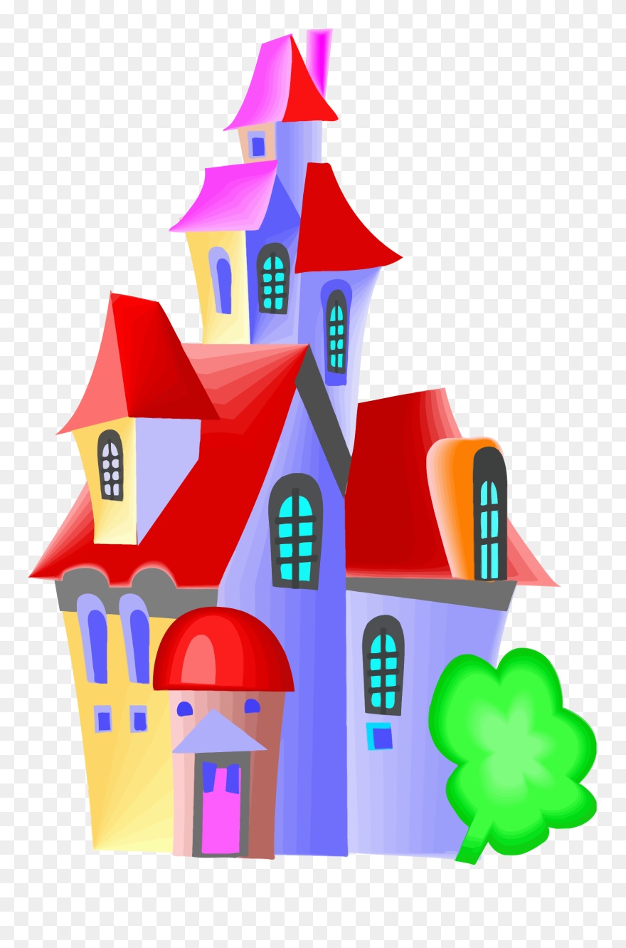 Castle Clip Art - Imagens De Castelo Colorido - Png Download