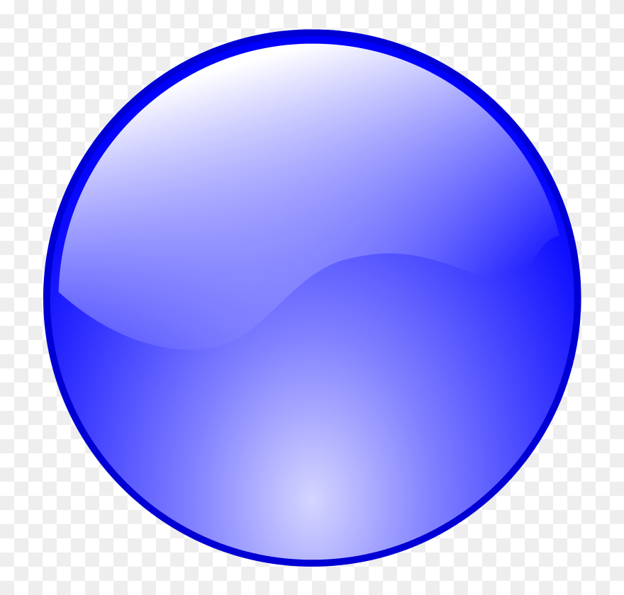 Button Icon Blue Png Clipart