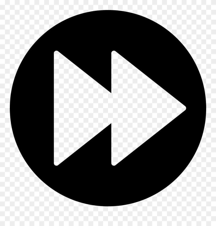 Fast Forward Button - Dark Youtube Logo Png Clipart