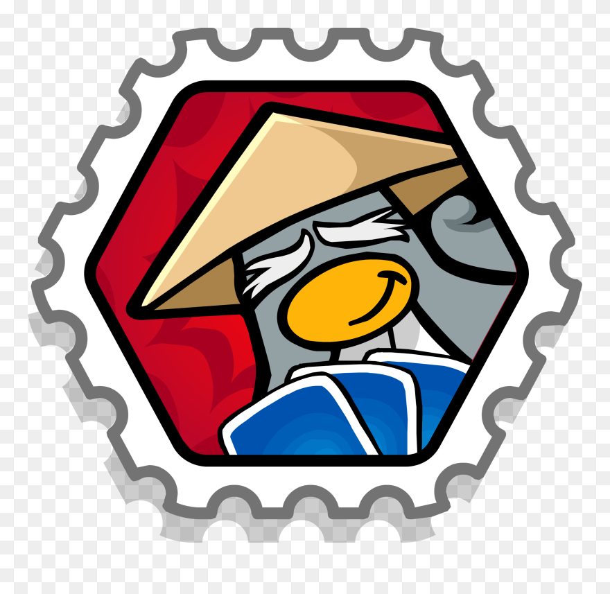 Club Penguin Rewritten Wiki - Club Penguin Sensei Stamp Clipart