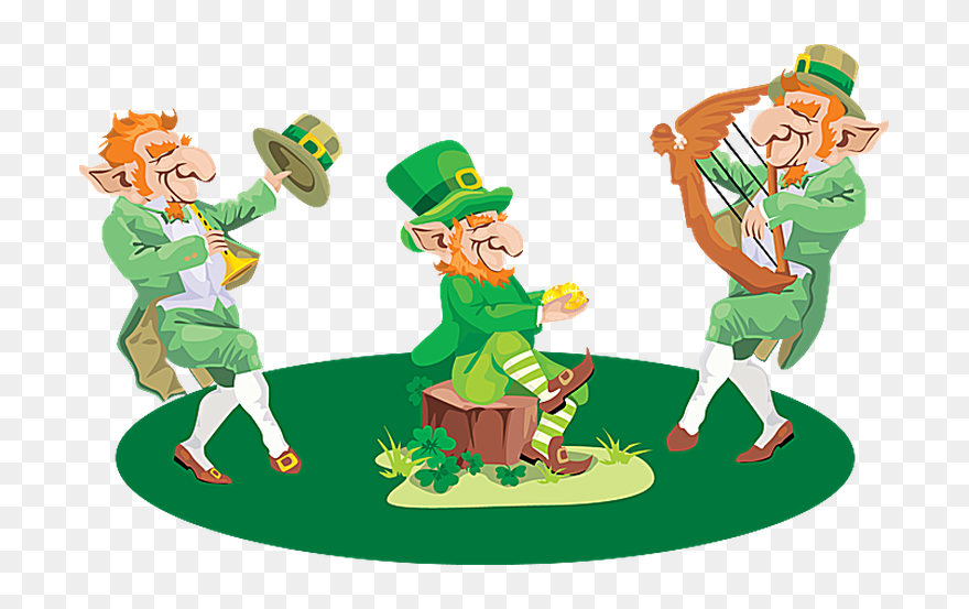 Dancing Leprechaun Clipart - Png Download