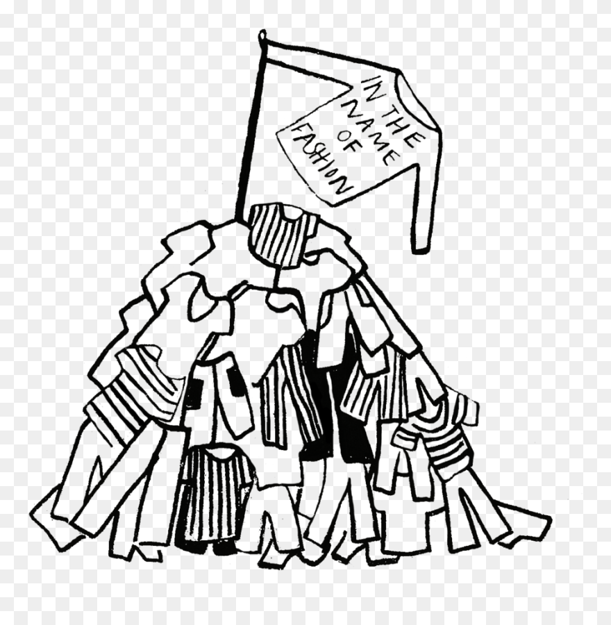 Clipart Download Battery Clipart Sketch - Fashion Waste Landfill Drawing - Png Download