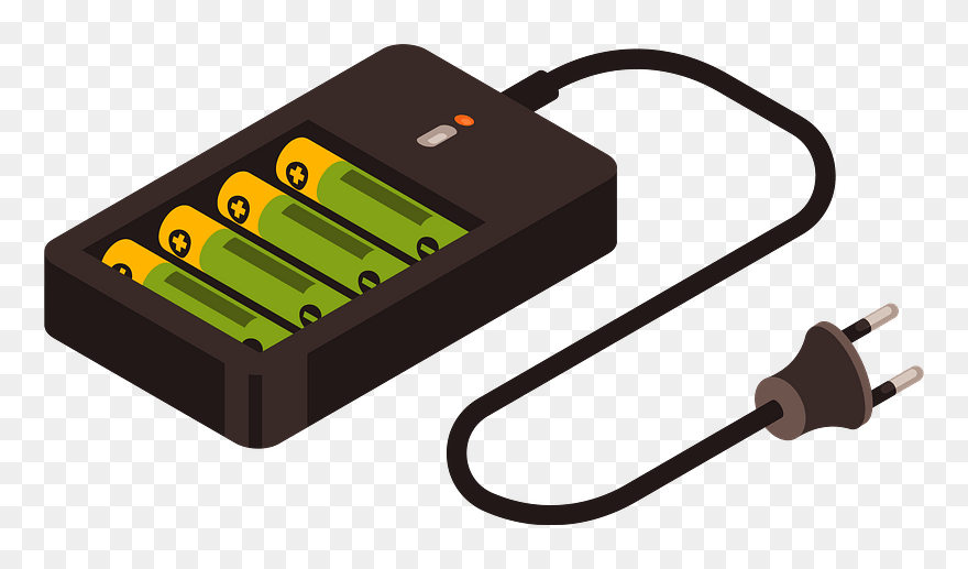 Battery Charger Clipart - Cable - Png Download