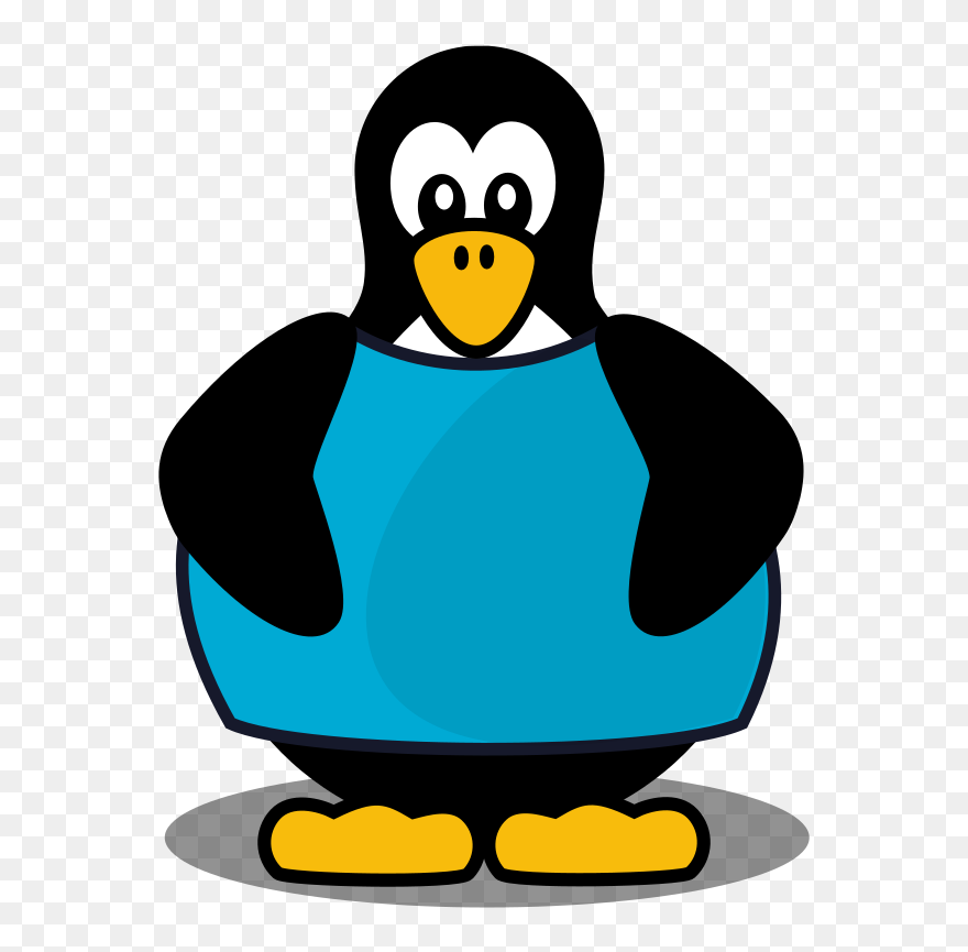 Penguin With A Shirt - Penguins Clipart