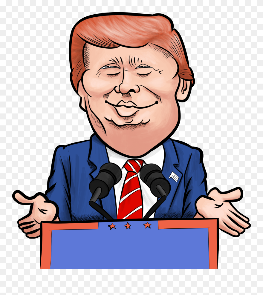 Podium Clipart Person - Trump Clipart Podium - Png Download