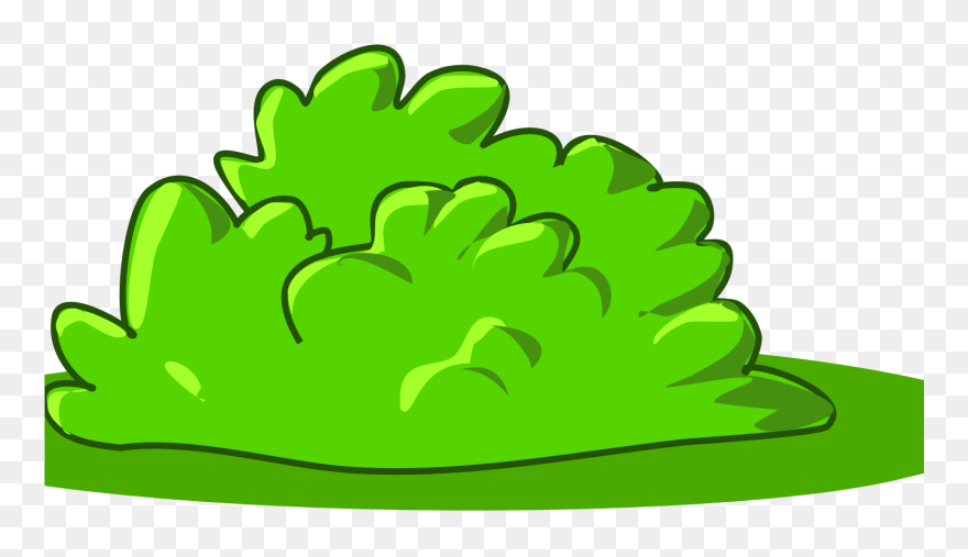 Planting Clipart Bush - Bush Cartoon Png Transparent Png