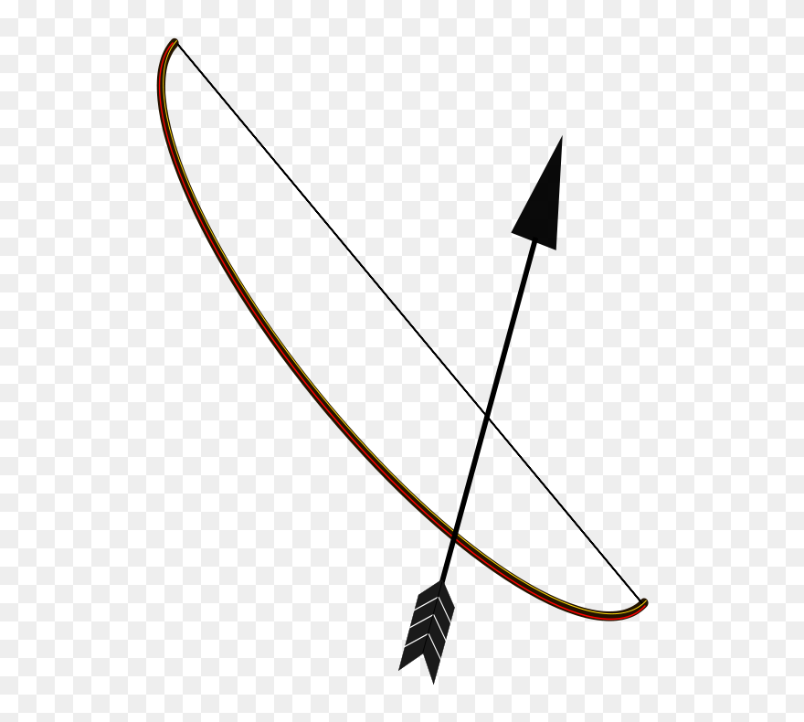 Free Clipart - Archer& - Amerindian Bow And Arrow - Png Download
