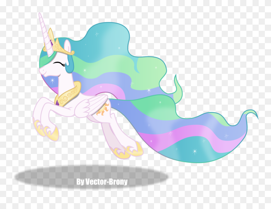 Mlp Celestia Vector Happt Clipart