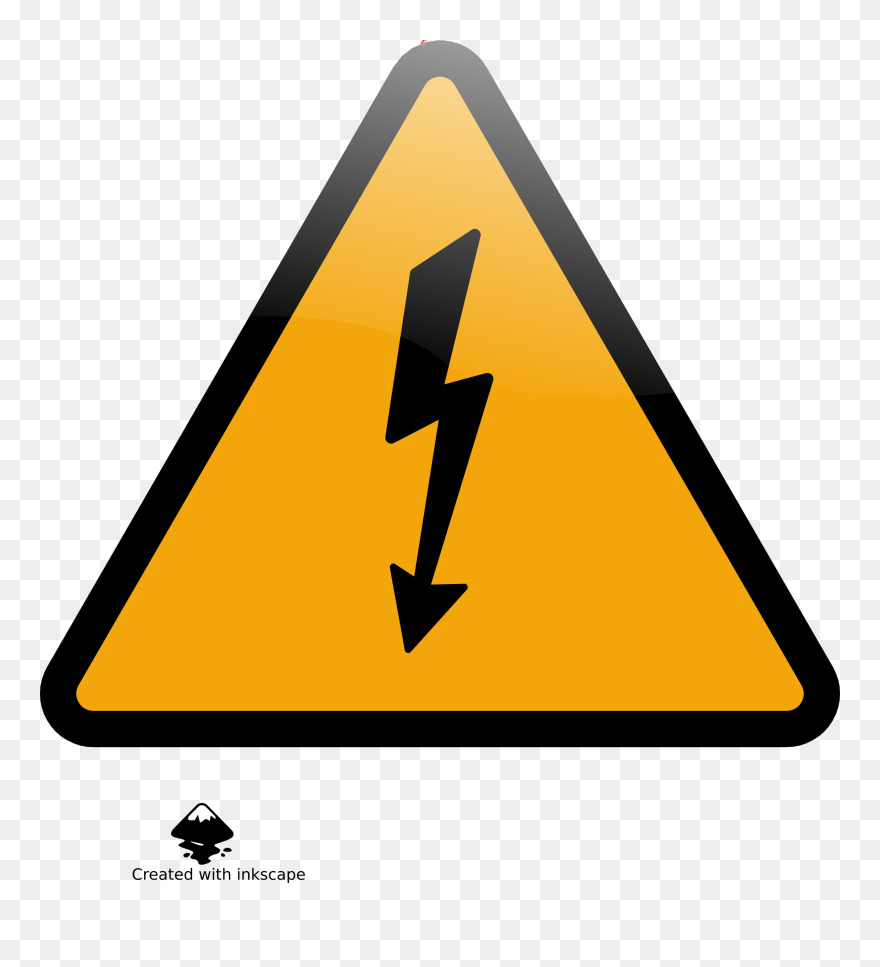 High Voltage Big Image - Caution Logo Png Clipart